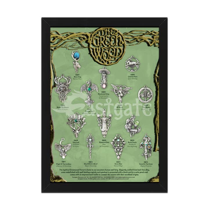 Starlinks Gifts - Wholesale Individual Charm/Pendant - The Mushroom Fairy GW02 Greenwood1