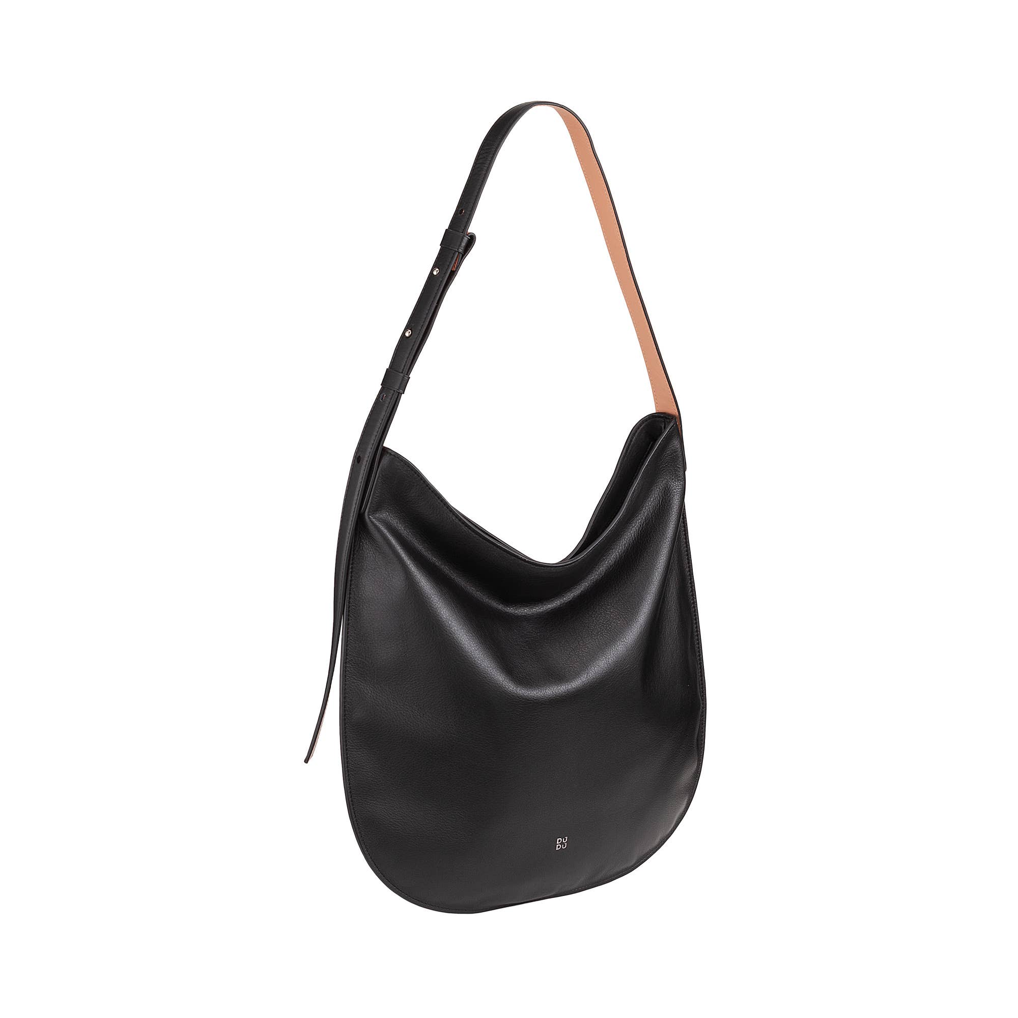 dudu - Wholesale Shoulder Bag - Women's - Dudu Women'S Leather Hobo Bag Zipped Black1