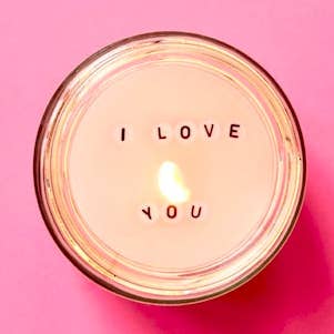 Bougie à message caché - Je t'aime pour la vente par Hoadys