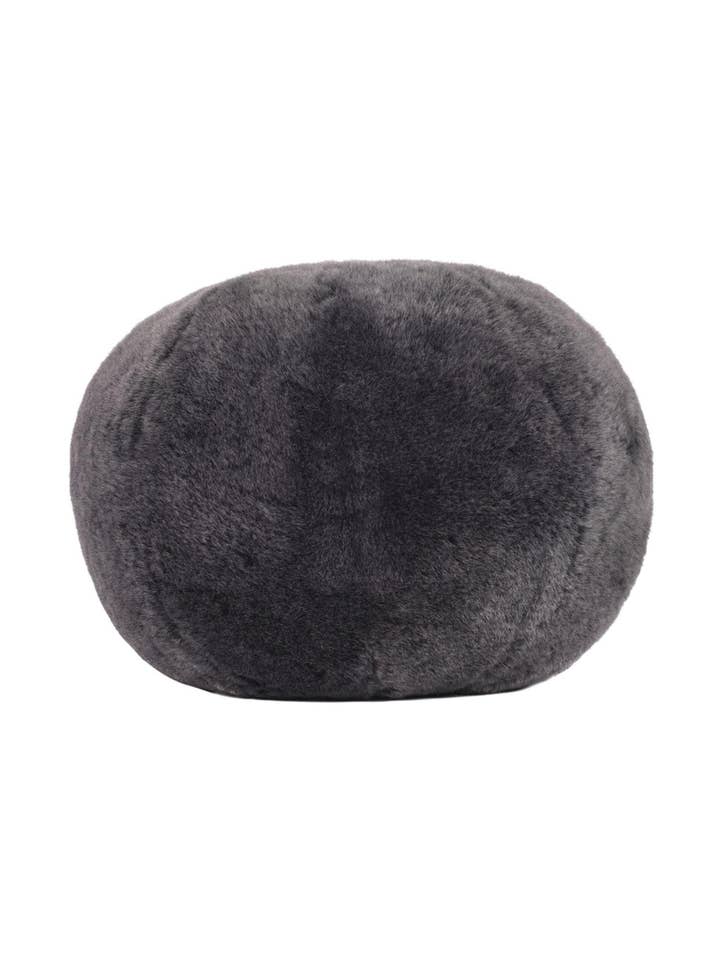 Fårskinnsboll | British Graphito Grey | Kuddboll för wholesale av Owen Barry Ltd