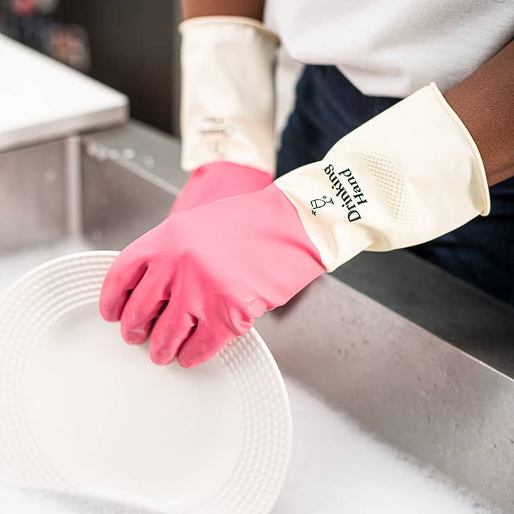 Wine Wash Co. - Wholesale Cleaning Gloves - Reusable Cleaning Gloves - Pink8