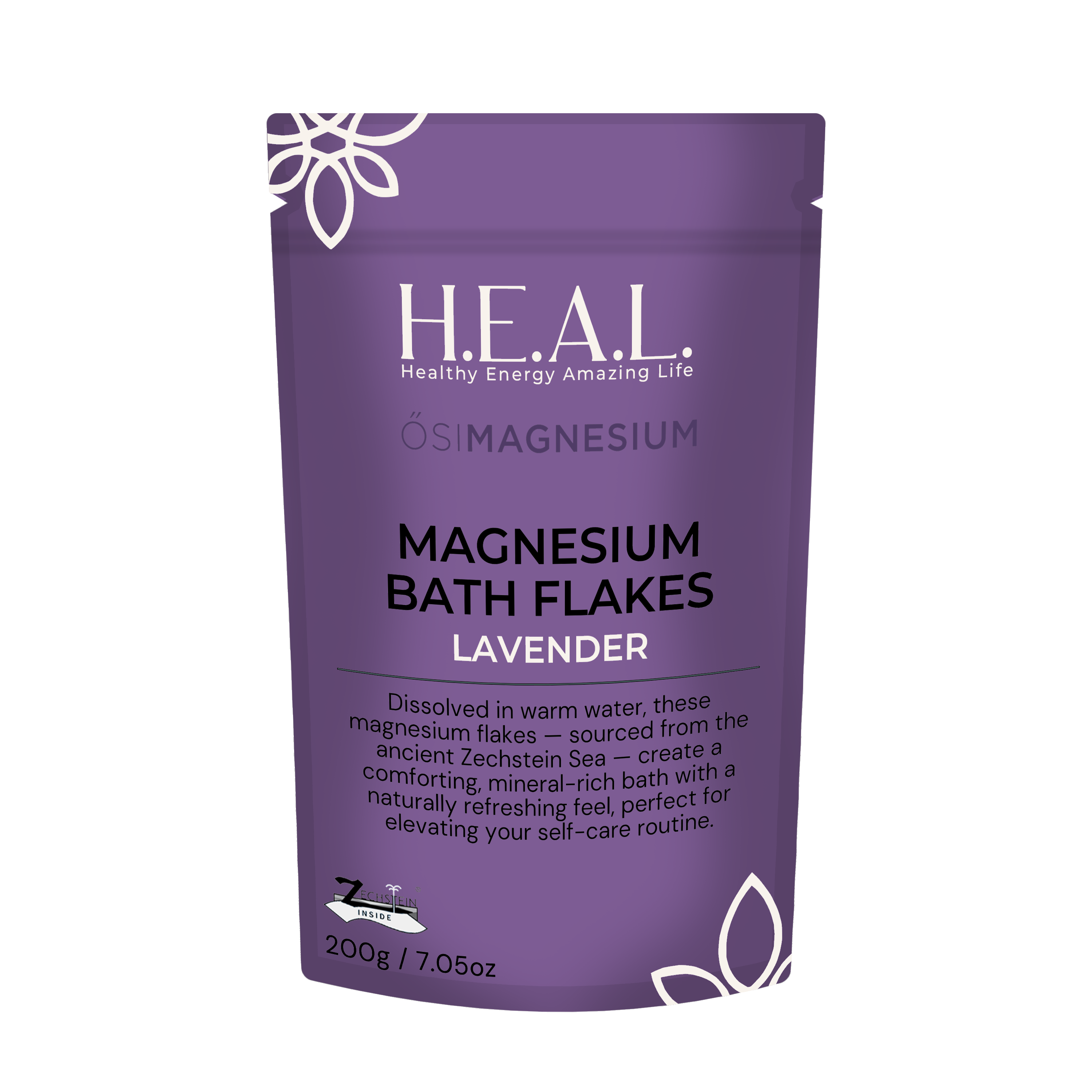 Healthy Energy Amazing Life - Wholesale Bath Salts - ŐSIMAGNESIUM Bath Flakes with Lavender Essential Oil0