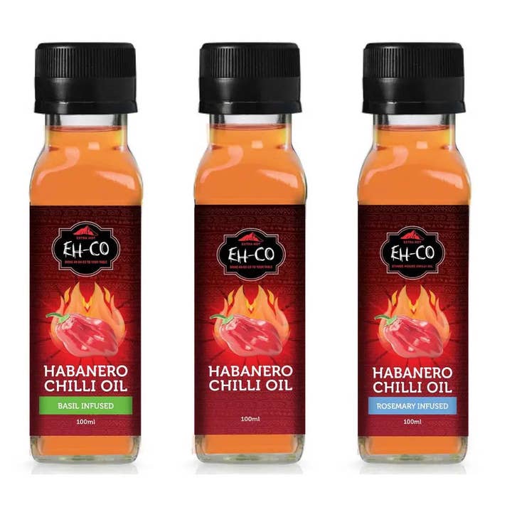 3-pak Habanero Chiliolie | 100 ml for engroshandel hos Etinde House Company