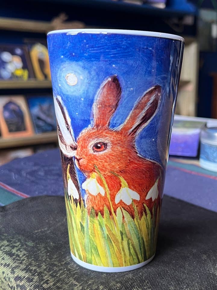 Imbolc Morning 17oz Latte Mug for wholesale by Hannah Willow Art