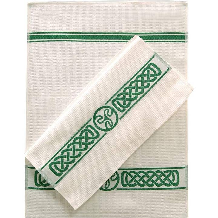 Dublin Gift Company - Wholesale Tea Towel - Celtic Waffle Towels set of 2