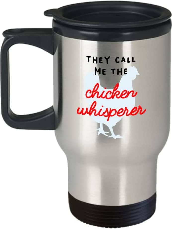 Mug de voyage Whisperer au poulet pour la vente par CustomHappy