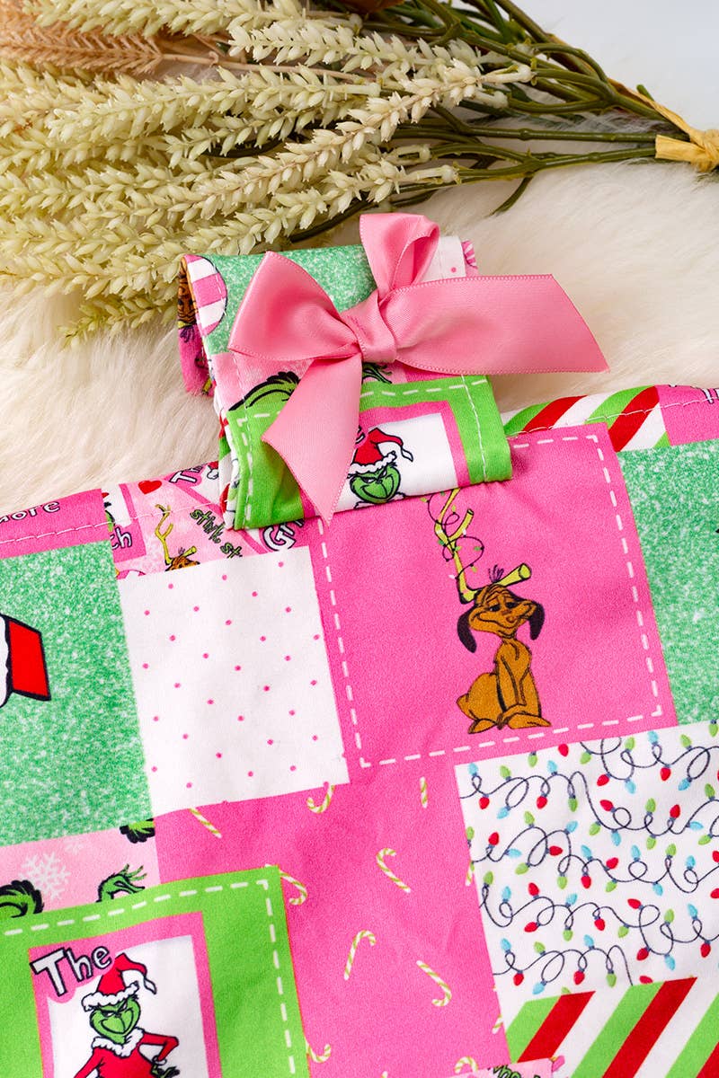 Kids Charm Online - Wholesale Car Seat Cover - Kids & Baby - PINK CHRISTMAS CHARACTER PRINTED CAR SEAT COVER 🎄ZYTG40002 1