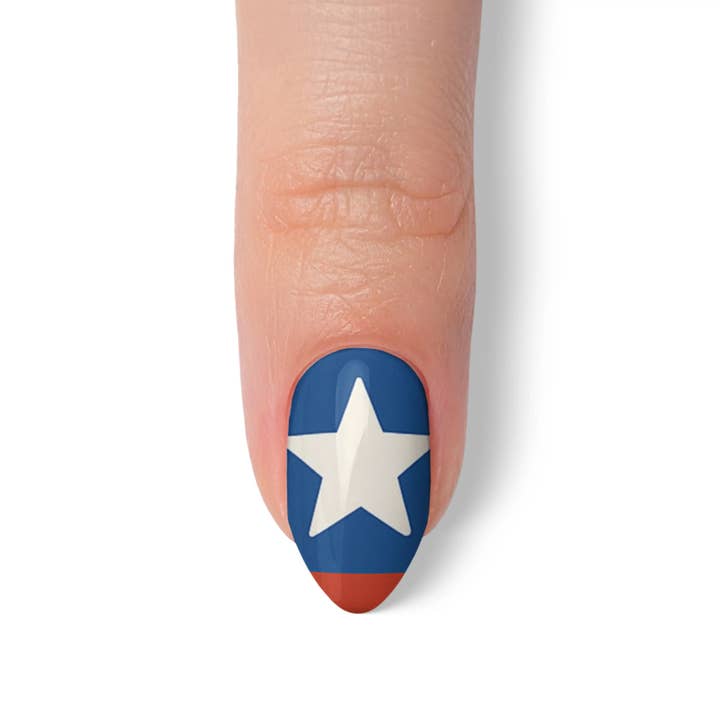 FYNE BODY - Wholesale Press-on/fake nails - Glitter Beam 4th of July Press-On Nails8