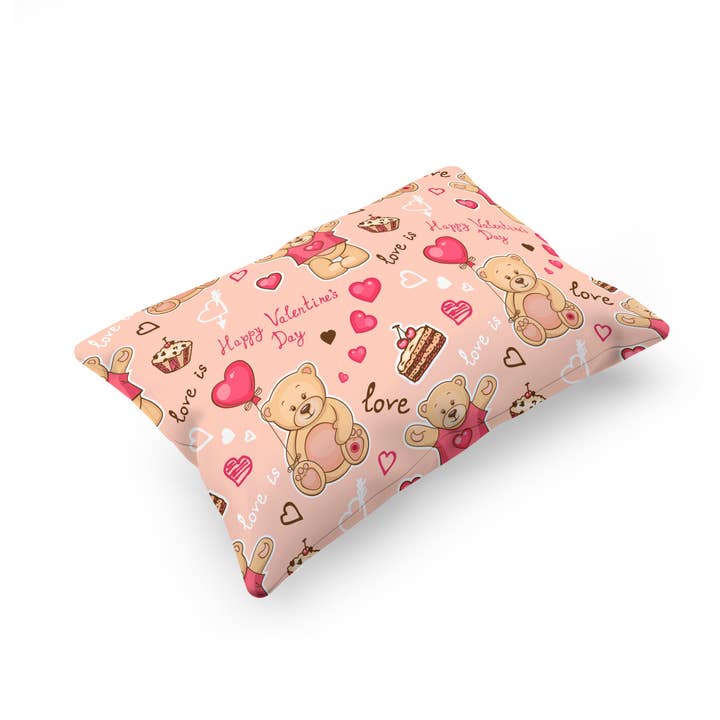Valentine's Day Pillowcase, The Lovin' Teddy Bear for wholesale by Cases4Hope