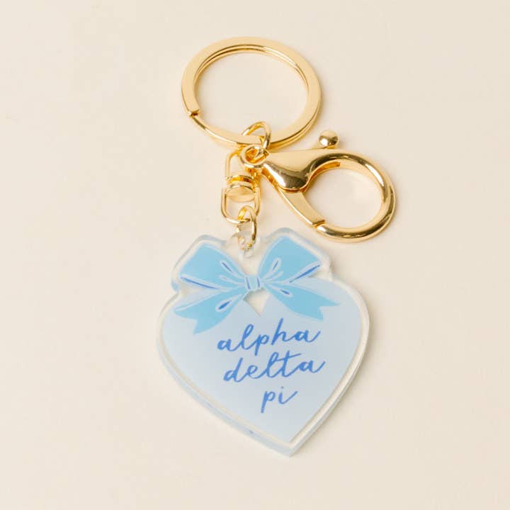 The Darling Effect - Wholesale Keychain - Women's - Sorority Sweetheart Bow Acrylic Keychain - 19 Chapters2