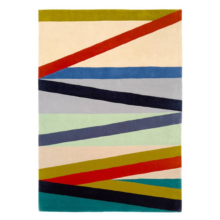 Hand Tufted Area Rug in Bold Colours - 100% Wool | Bala for wholesale by Margo Selby
