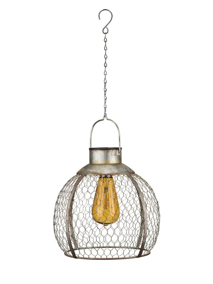 Edison Solar Lantern - Round for wholesale by Regal Art & Gift