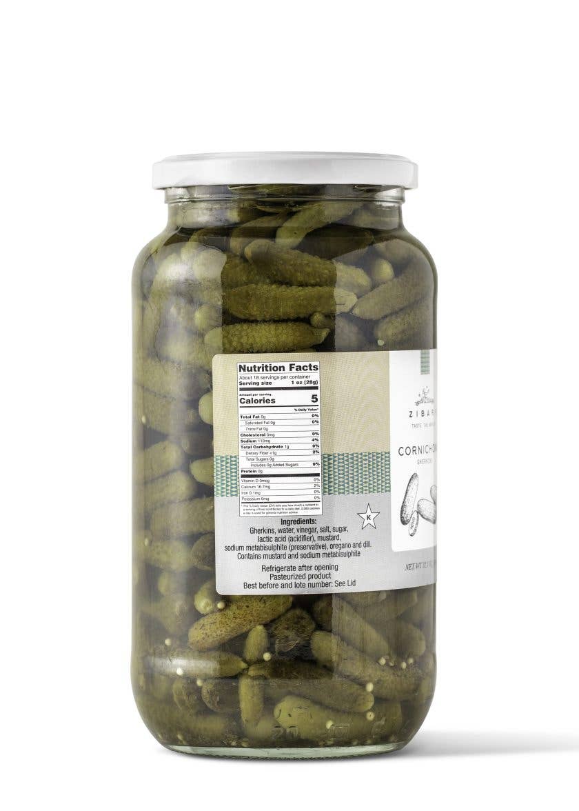 Zibari Foods - Venta al por mayor Verduras encurtidas - Cornichons (Lg)1