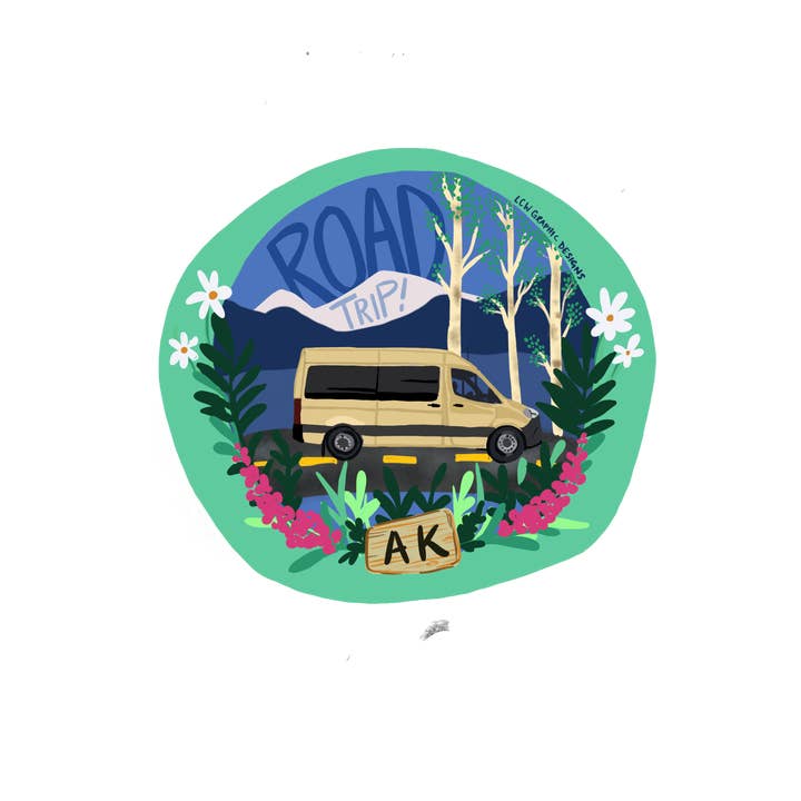 Roadtrip met de bus naar Alaska voor wholesale door LCW Graphic Designs