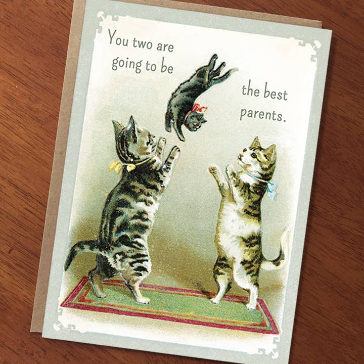 A Zillion Dollars - Wholesale Baby Card - You Two Are Going To Be The Best Parents; Cute New Baby Card1
