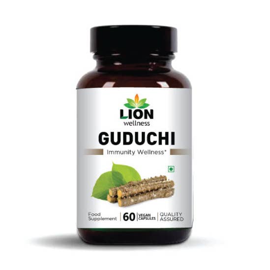 Pure Guduchi Capsules: 100% Organic & Vegan for wholesale by Lion Wellness
