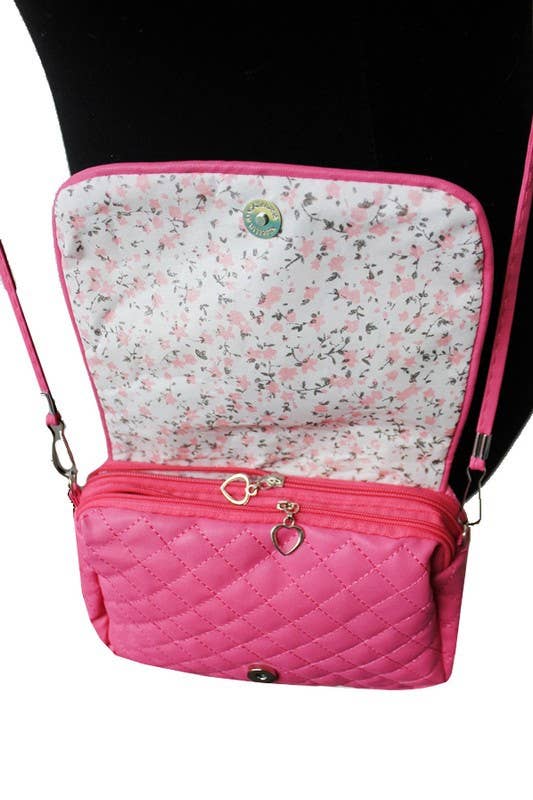 Cap Zone – wholesale Crossbody bag – kids – Unicorn Printed With Silver Glitter Crossbody5