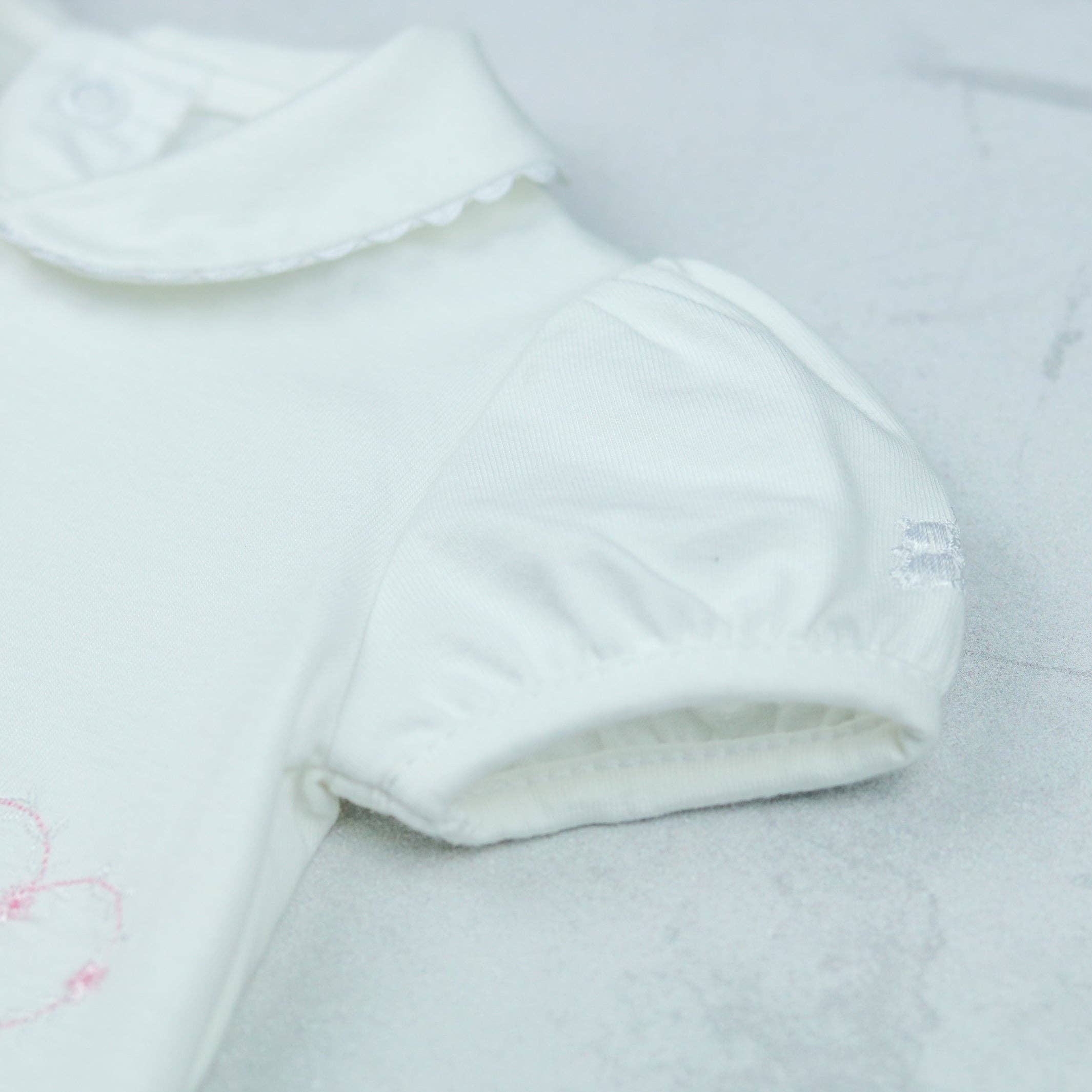 Emile Et Rose - Wholesale Jumpsuit - Baby - Jody White Girls Heart Embroidery Romper4