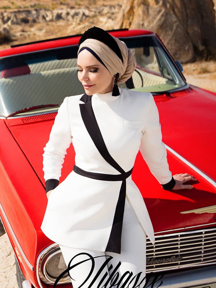 Libasse White Suit for wholesale by Muslima Wear