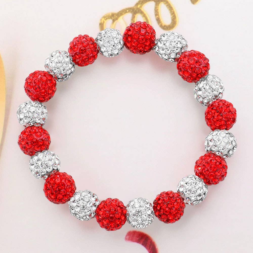 Sensibling Corp. – wholesale Beaded bracelet – Shamballa Ball Beaded Stretch Bracelet6
