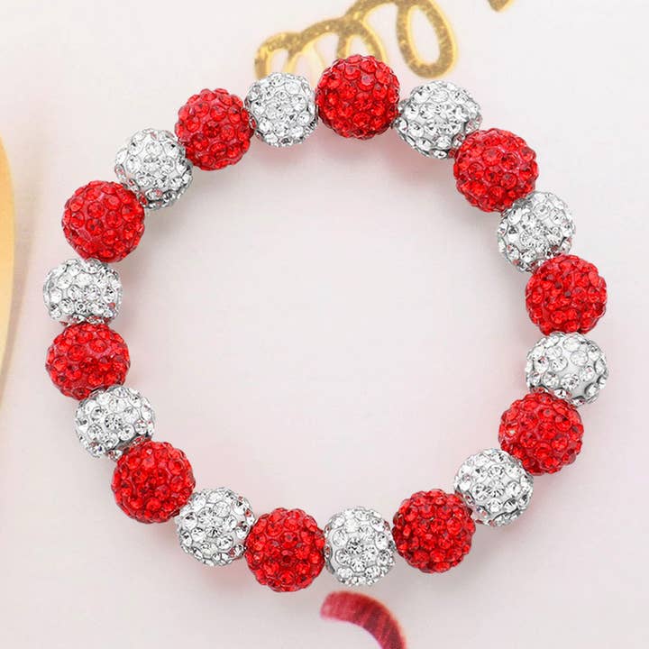 Sensibling Corp. – wholesale Beaded bracelet – Shamballa Ball Beaded Stretch Bracelet6