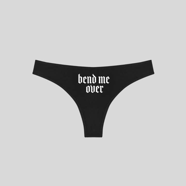 Wickedly Divine Shop - Wholesale Underwear - Women's - Gothic BDSM Kink Lingerie, Bend Me Over Thong