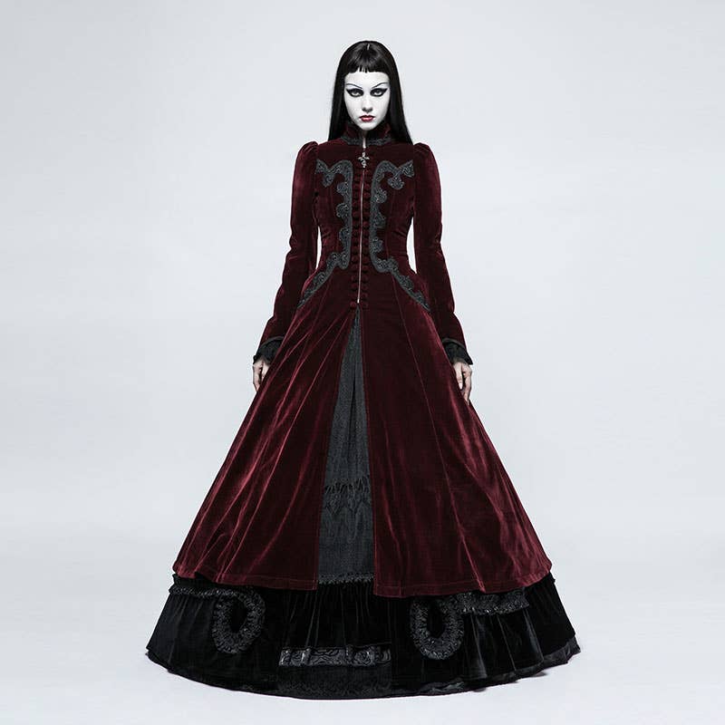 Western Fashion - Wholesale Dress - Women's - GOTHIC PALACE SWALLOW TAIL LONG DRESS3
