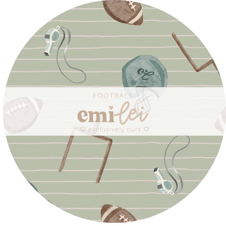 Emi Lei - Wholesale Fashion Headband - Baby - Bamboo Adjustable Headband Bow - Football1