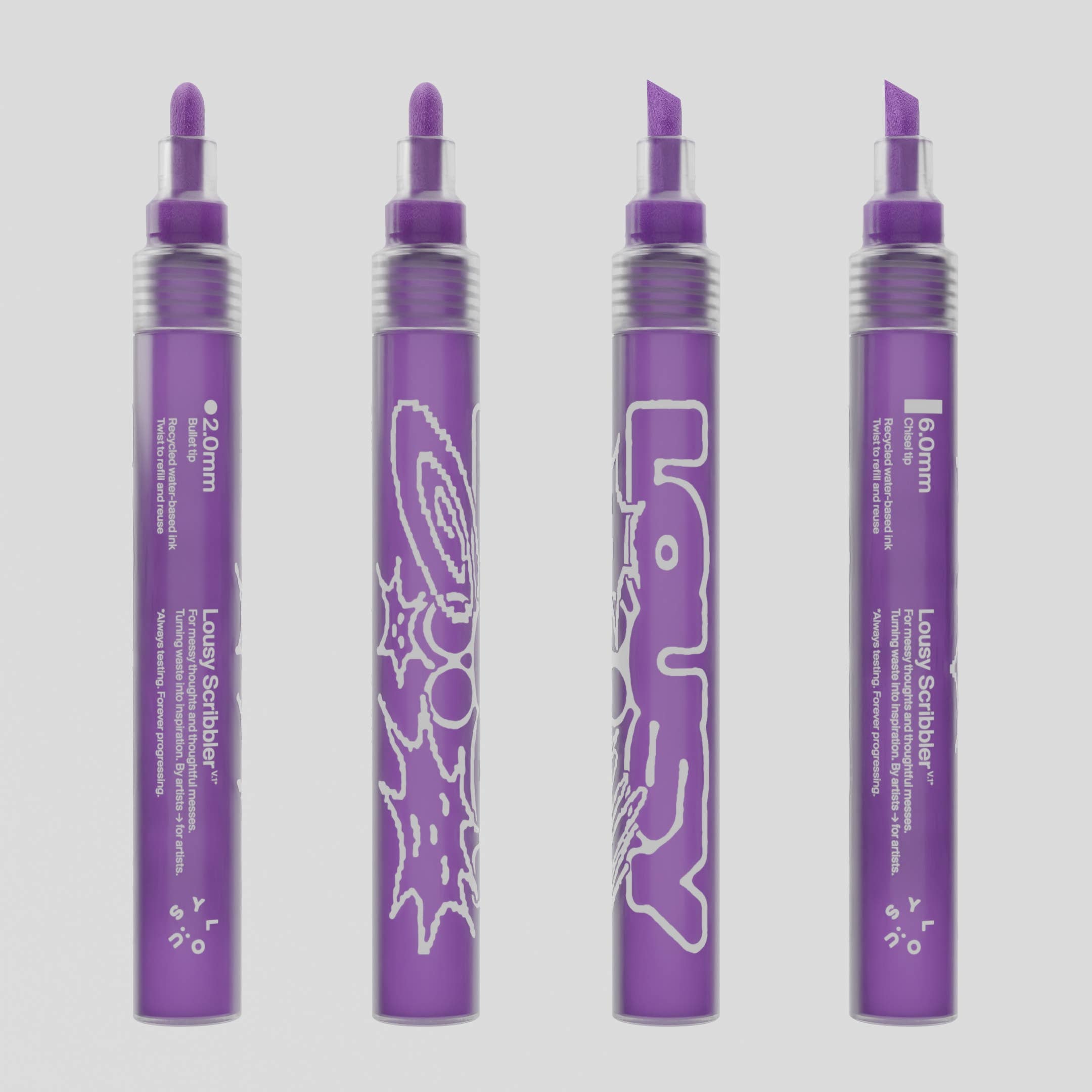 LOUSY - Wholesale Marker - Lousy Scribbler — Sustainable Refillable Markers7