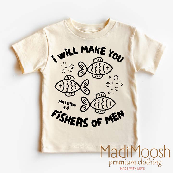 Chemise I Will Make You Fishers Of pour hommes - Chemise chrétienne pour la vente par Madi Moosh