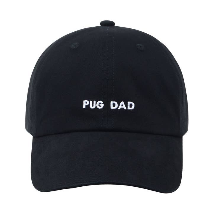 HatPhile Pre-Washed Soft Baseball Cap for Pug Dad – Adjustable Cotton Hat for wholesale by HATPHILE
