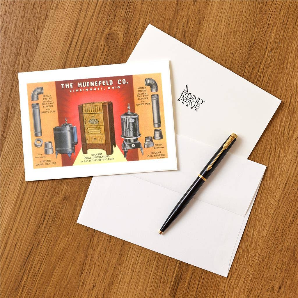 Found Image Press – wholesale Stationery/notecard set – Greeting Card TF-109 Heaters and Vents1