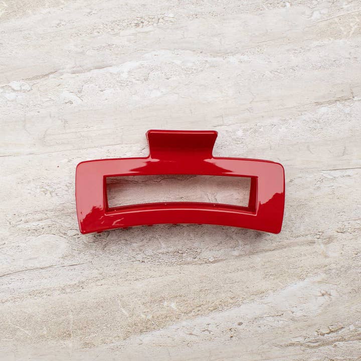 Tiepology - Wholesale Hair Clip - Women's - Jumbo Size 5 Inch Solid Long Square Hair Clip26