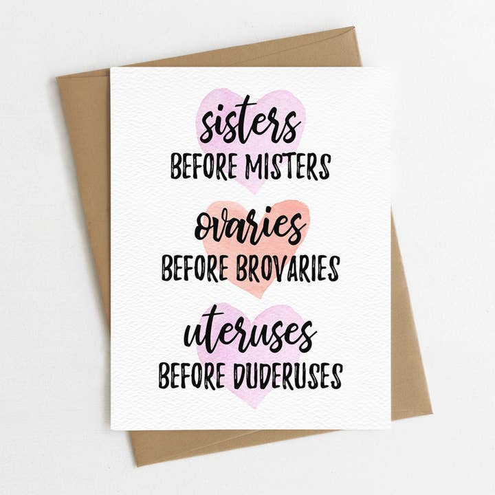 Happy Galentine's Day Card, Funny Feminist Valentine's Day for wholesale by Blue Thistle