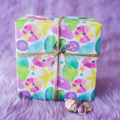 Wrappily Eco Gift Wrap Co. – Großhandel Geschenkpapier in Bögen – Magical Sea • Doppelseitiges Öko-Geschenkpapier • Everyday2