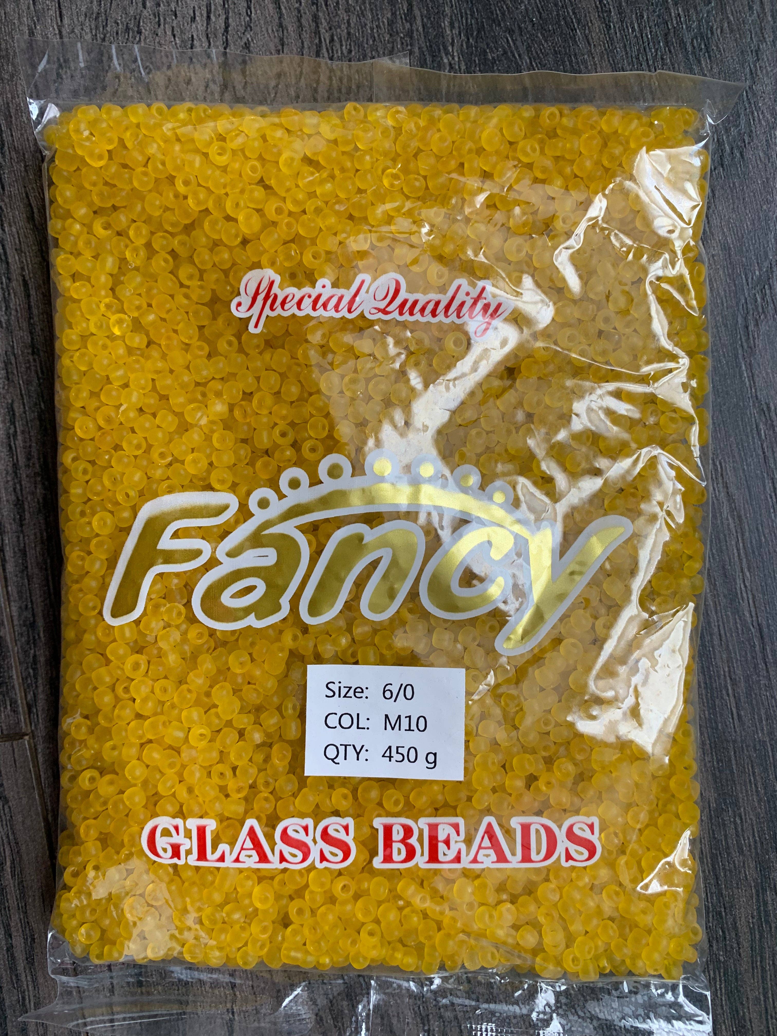 MaddieMayShop - Venta al por mayor Cuentas - Perlas de semillas 6/0, perlas de semillas a granel, perlas de vidrio esmerilado de 450 gramos27