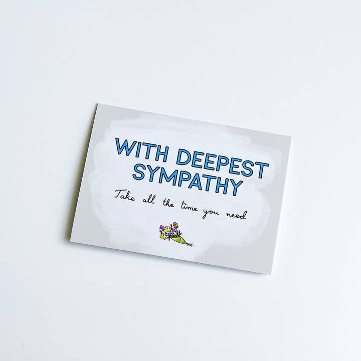 The Friendly Colleague - Vendita all'ingrosso Biglietti di condoglianze - Biglietto di condoglianze - con la più profonda simpatia - prendi tutto il tempo5