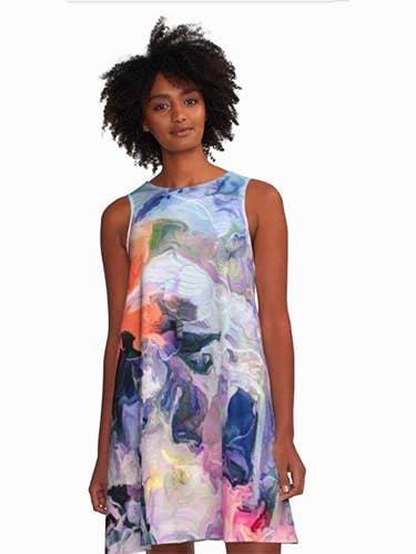 "Aurora" A-Line Dress for wholesale by Lady Barbara Pinson Artist