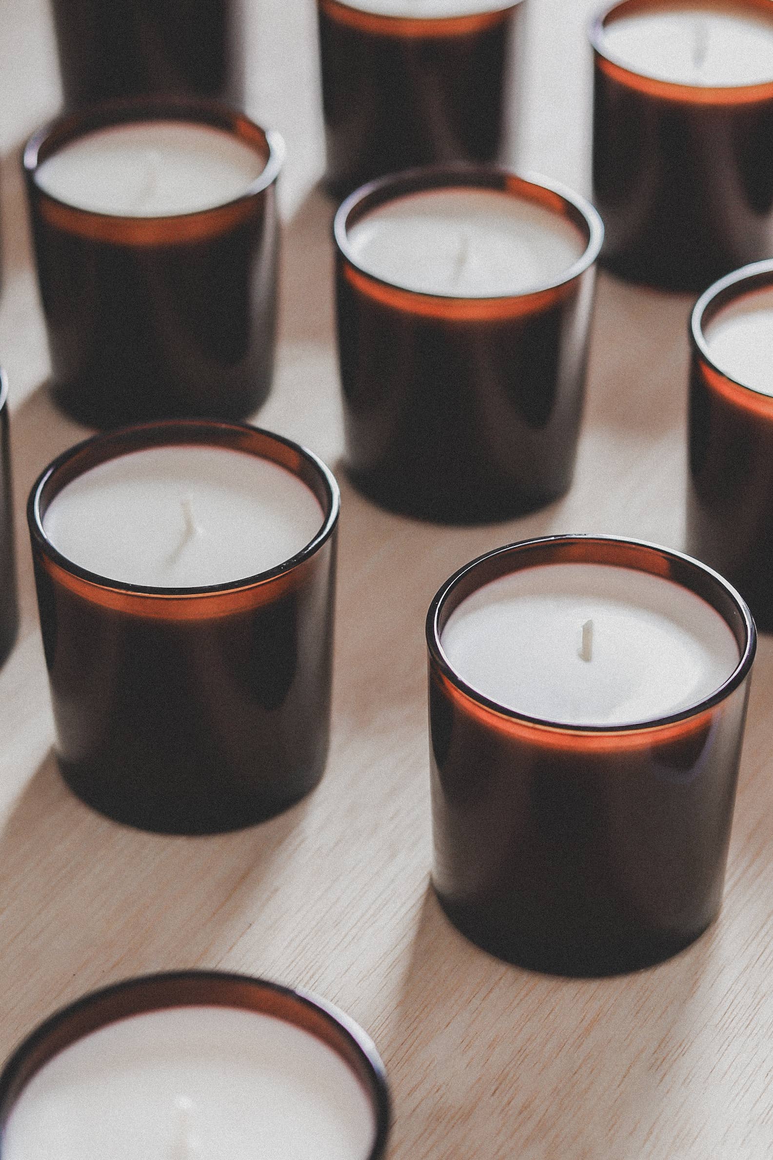 Luceria Candle Co. - Wholesale Jar/Filled Candle - White Label Candles | 8 oz Amber Soy Candle | No Labels2