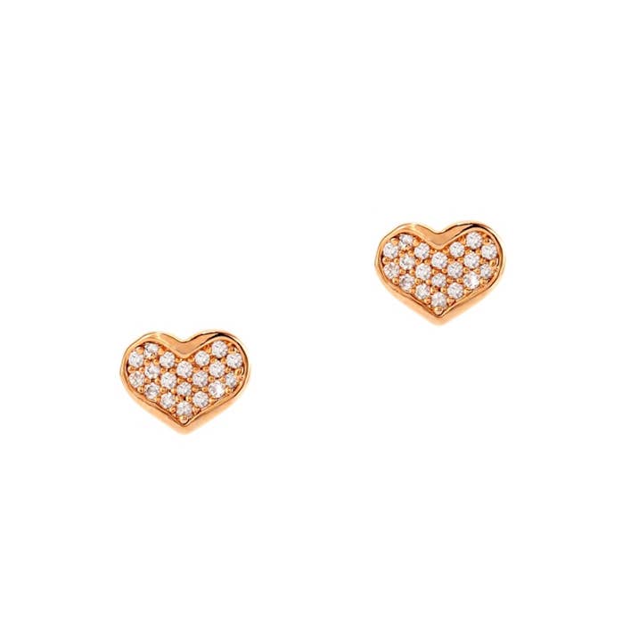 CZ hjärta Stud örhängen för wholesale av Tai Jewelry