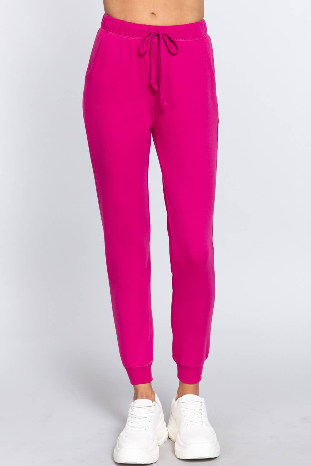 Active Basic | Active USA – calças de treino - Mulher por atacado – Calça jogger francesa Terry25