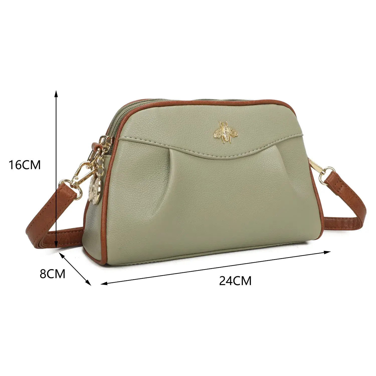 Superbia - Vente Sac à bandoulière – femme - Sac à bandoulière Bee à double fermeture éclair - 93252