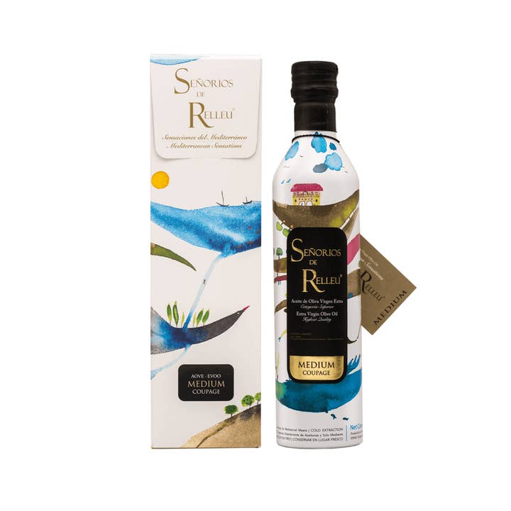 500 ml case Extra Virgin Olive Oil MEDIUM for wholesale by Señorios de Relleu SL