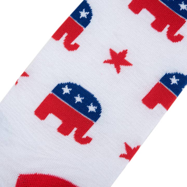Crazy Socks - Wholesale Socks - Men's - Crazy Socks - Mens Crew - Republican