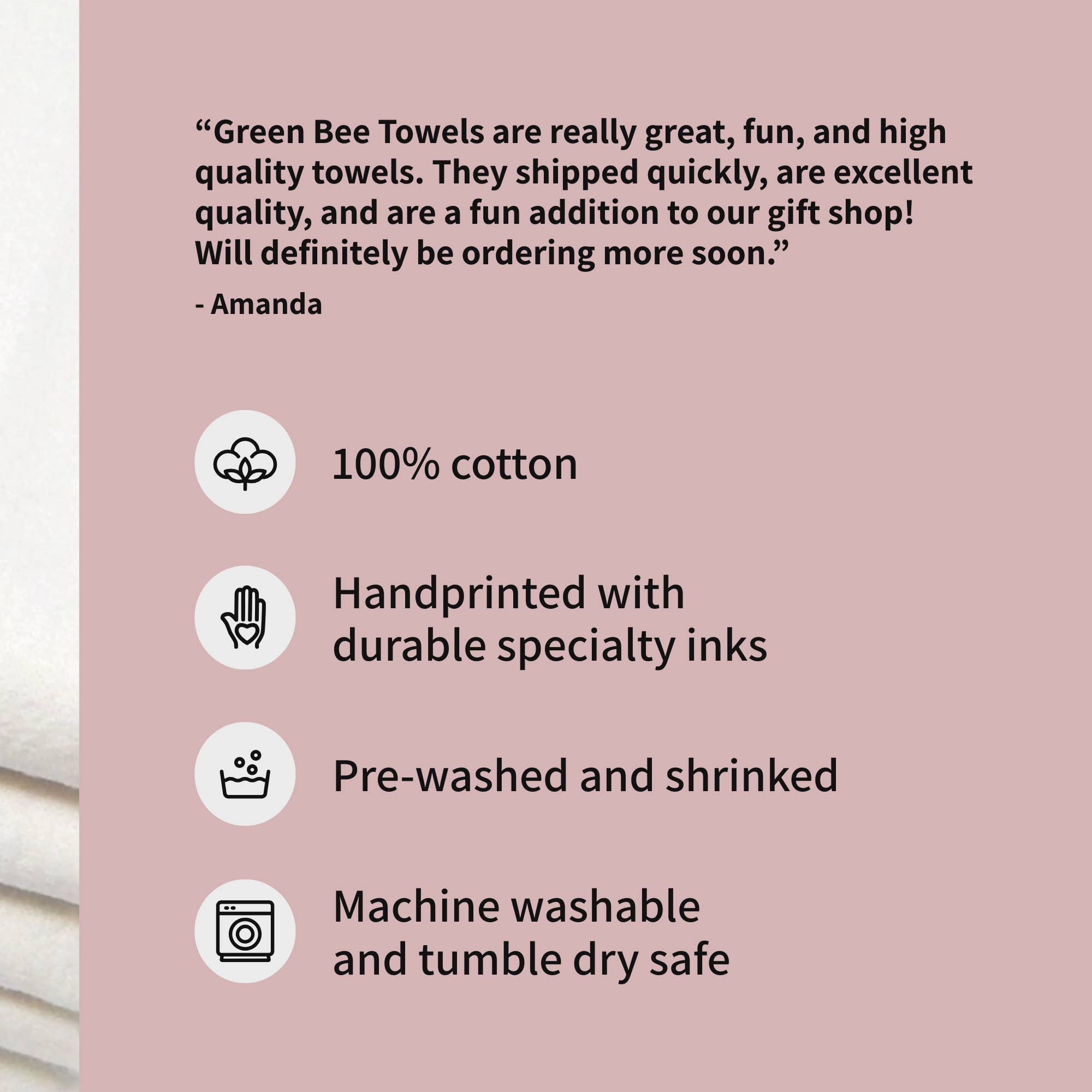Green Bee Tea Towels - Wholesale Tea Towel - Trash Takes Itself Out Towel | Tea Towels | Swifties Towels1