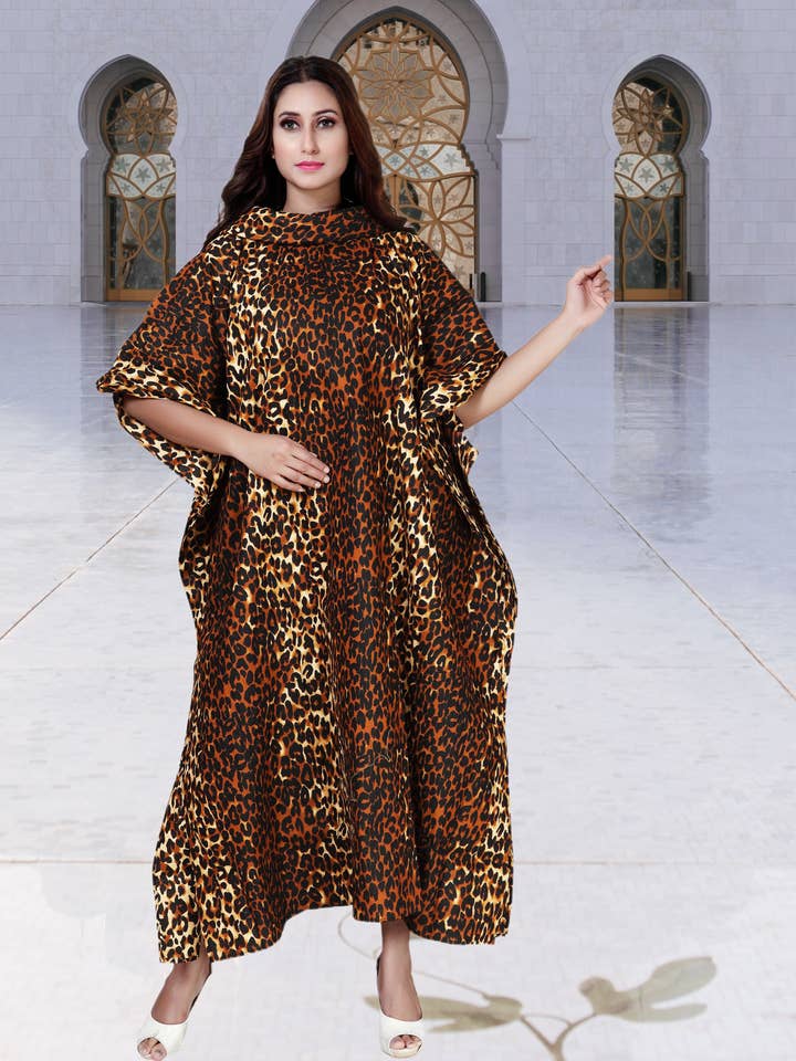 Women's Authentic African Print Kaftan Dress - One Size for wholesale by KaraChic