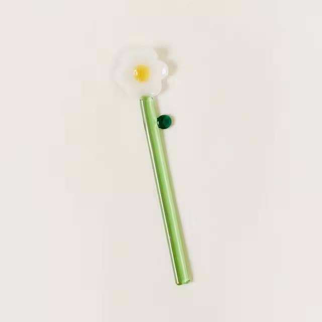 IVORE.GROUP (We cover All Import duty) - Wholesale Drink Stirrer - Flower Shape Glass Stirring Spoon4