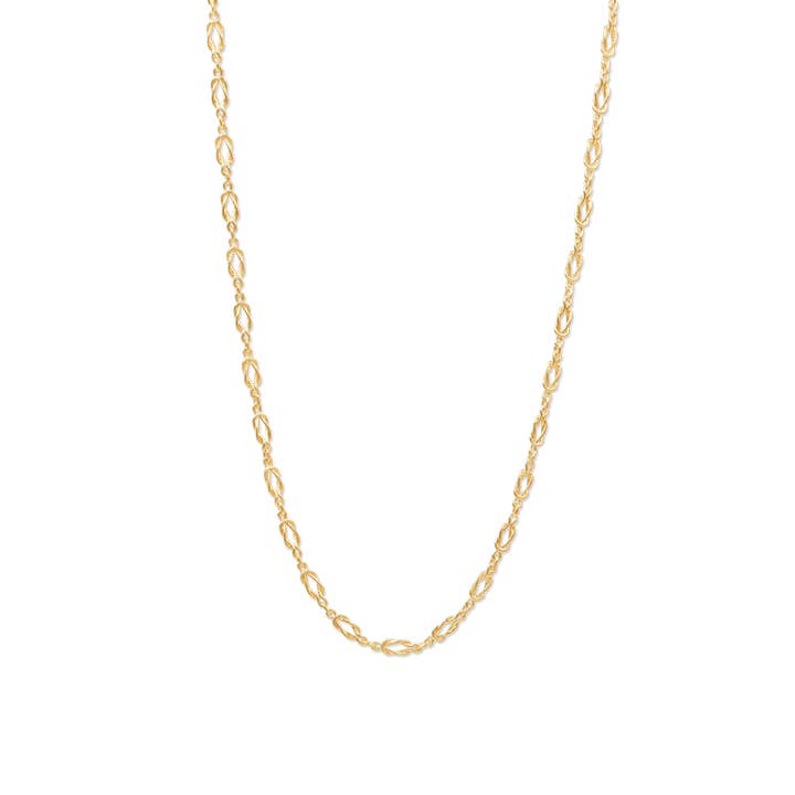 Sailor's Knot Link Chain Necklace. Vintage Design. for wholesale by by M degrees