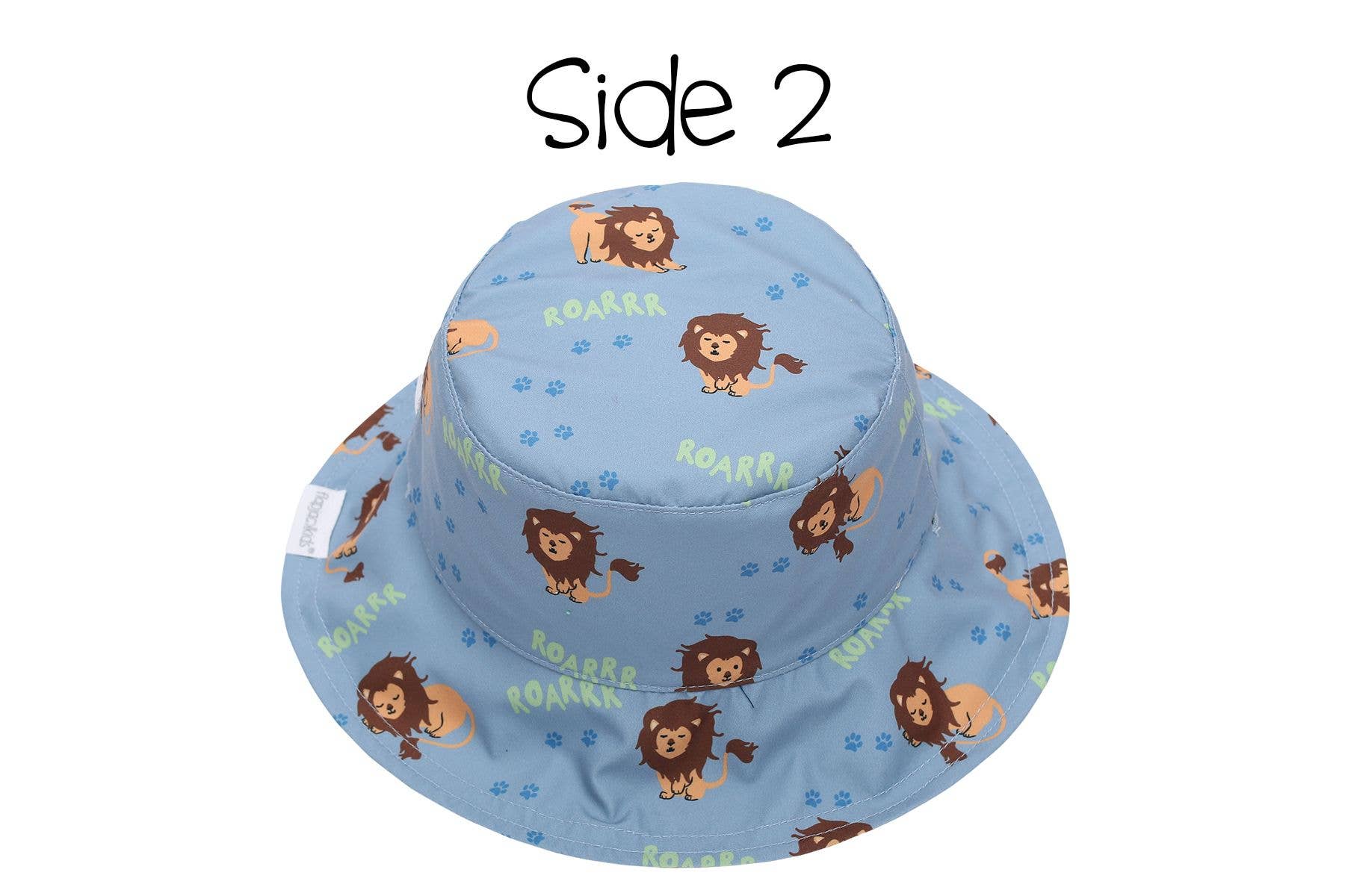 FlapJackKids – wholesale Solhatt - Barn – Barn UPF50+ Mönstrad Solhatt - Lion/Monkey2