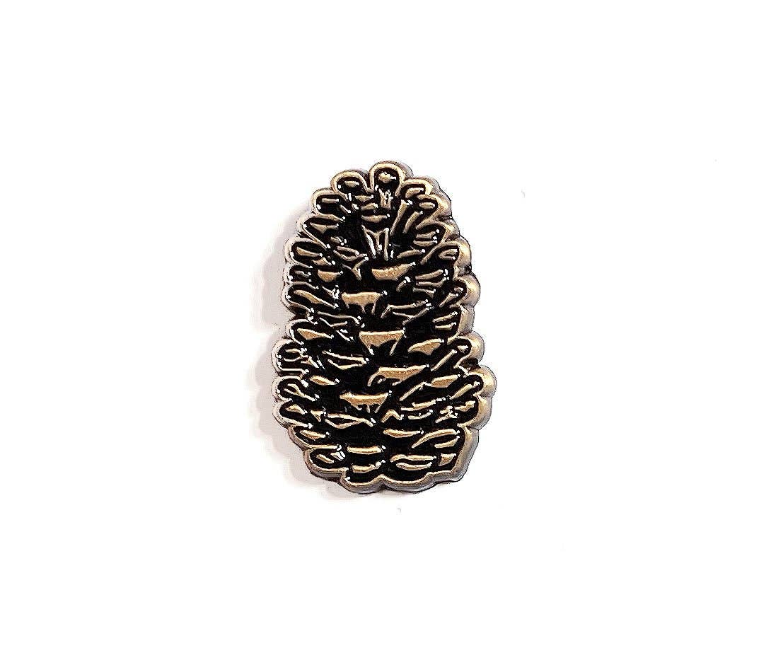 The Wild Wander - Wholesale Lapel Pin/Button - Pinecone Enamel Pin1
